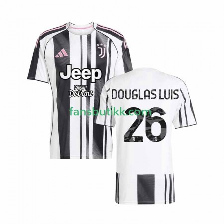 Fotballdrakt Juventus Douglas Luiz 26 Hjemmetrøye 2025-2026 Kortermet